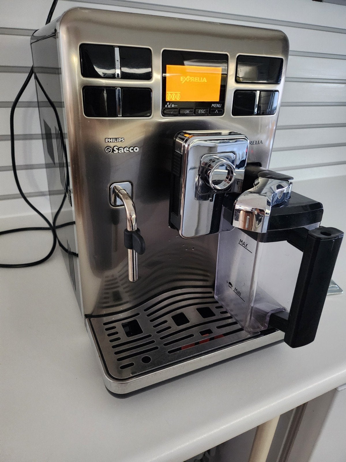Philips Saeco Exprelia volautomatische espressomachine, Witgoed en Apparatuur, Ophalen of Verzenden, Gebruikt, Espresso apparaat
