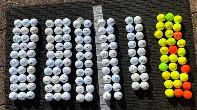 148 golfballen, Ophalen of Verzenden, Gebruikt, Bal(len)