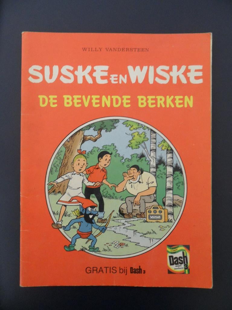 Suske en Wiske. De Bevende Berken. Reclame bij Dash., Boeken, Eén stripboek, Ophalen of Verzenden, Gelezen
