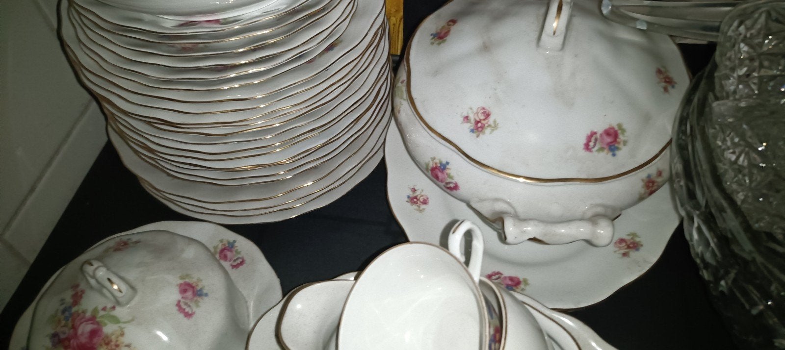Porseleinen servies jaren 70-80, Huis en Inrichting, Keuken | Servies, Ophalen, Porselein, Overige stijlen, Bord(en)