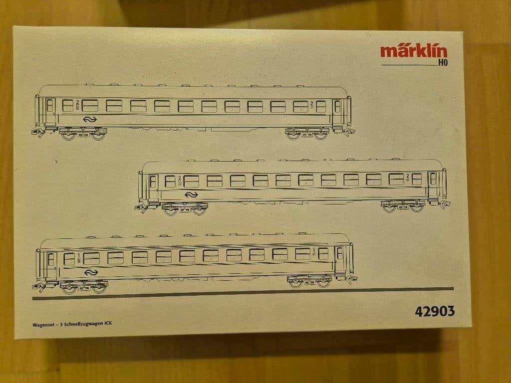 Märklin 42903 set rijtuigen, Hobby en Vrije tijd, Modeltreinen | H0, Ophalen, Wisselstroom, Wagon, Zo goed als nieuw