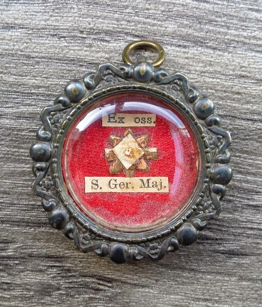 Omstreeks 1900-1925 Relikwie Reliek Heilige Gerardus Majella, Antiek en Kunst, Antiek | Religie, Ophalen of Verzenden