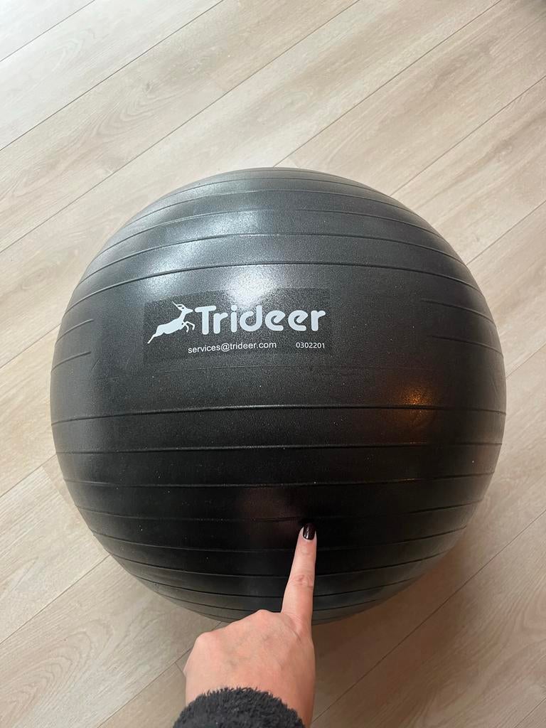 Trideer Yogabal / Fitnessbal 55 cm, Ophalen of Verzenden, Zo goed als nieuw, Yoga-accessoire