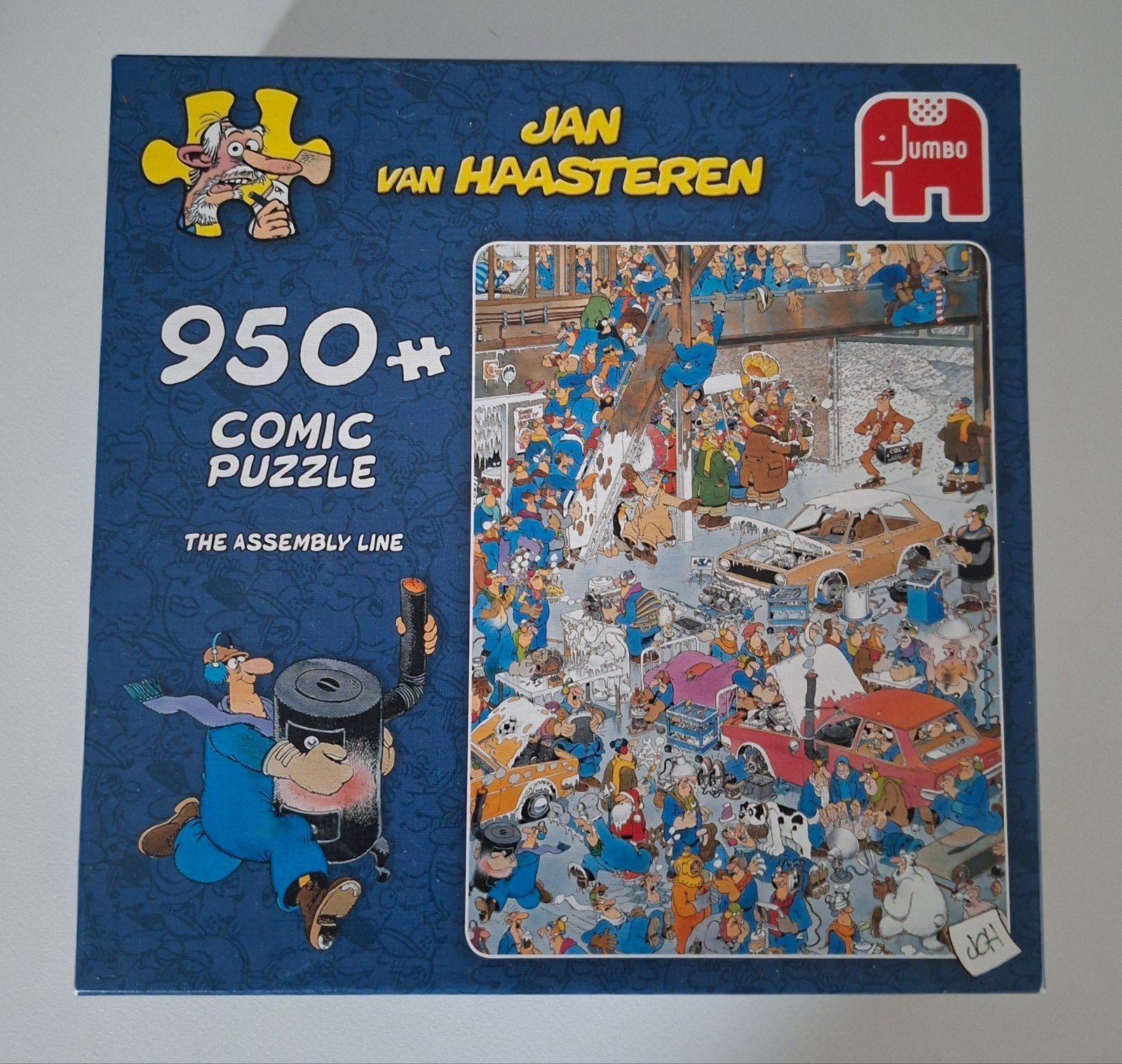 Jan van Haasteren puzzel 950 stukjes- De assemblage lijn, Ophalen of Verzenden, 500 t/m 1500 stukjes, Zo goed als nieuw