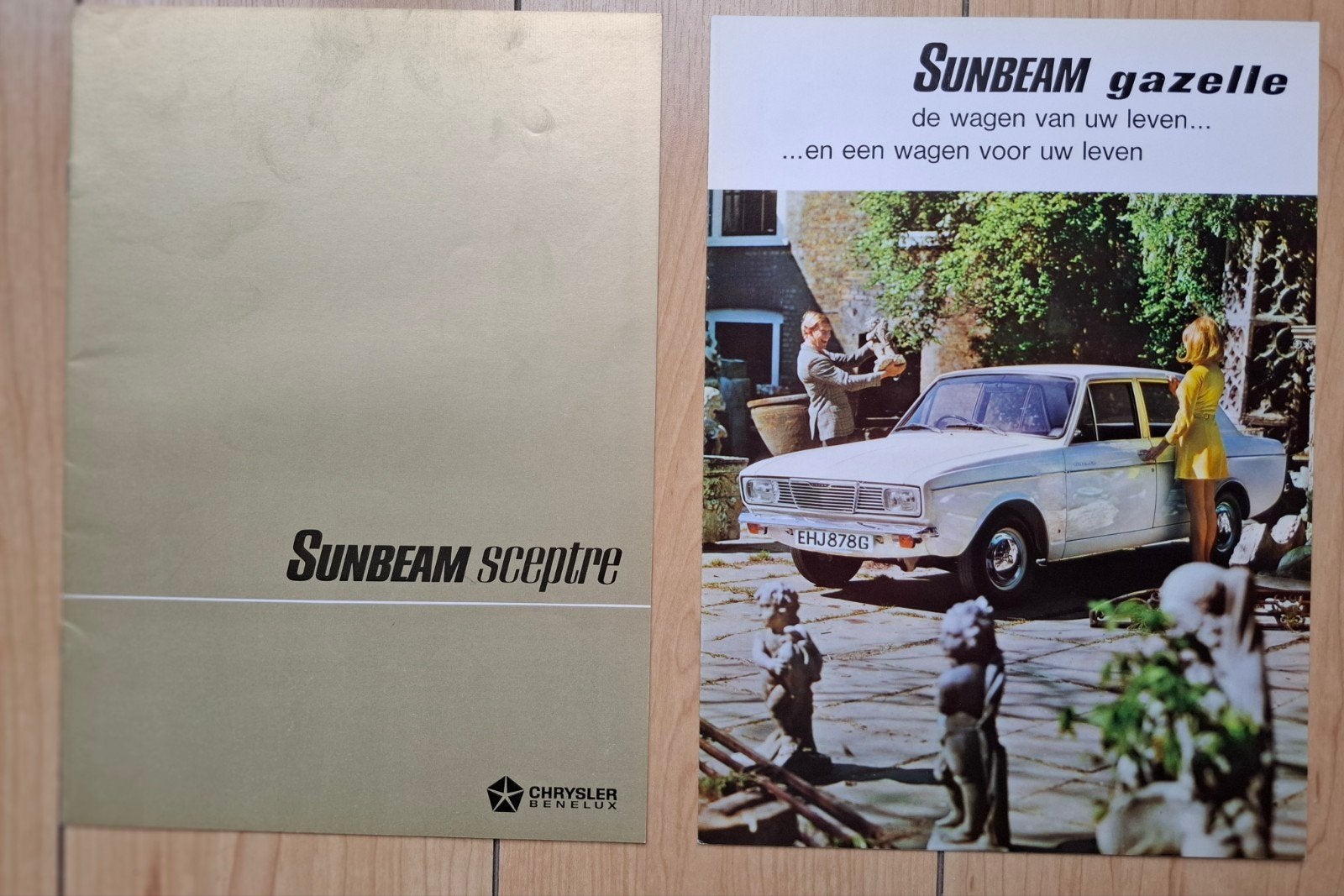 Sunbeam Sceptre en Gazelle. 2 brochures voor slechts € 6,--, Ophalen of Verzenden, Zo goed als nieuw, Overige merken