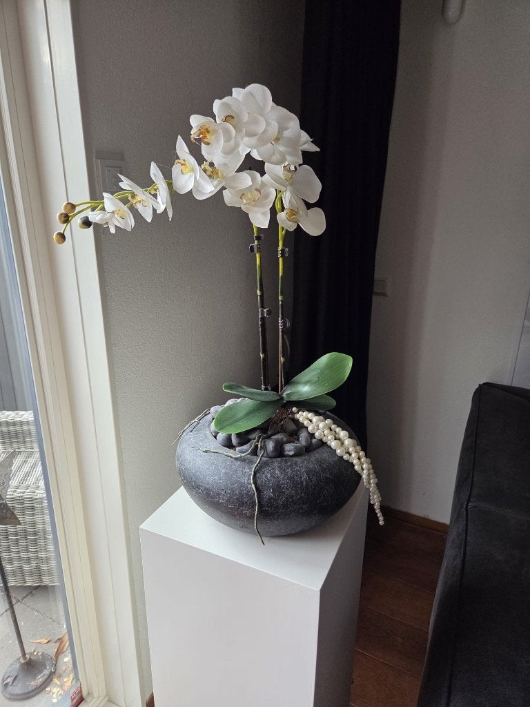 Kunstplant Orchidee in Pot, Ophalen, Zo goed als nieuw