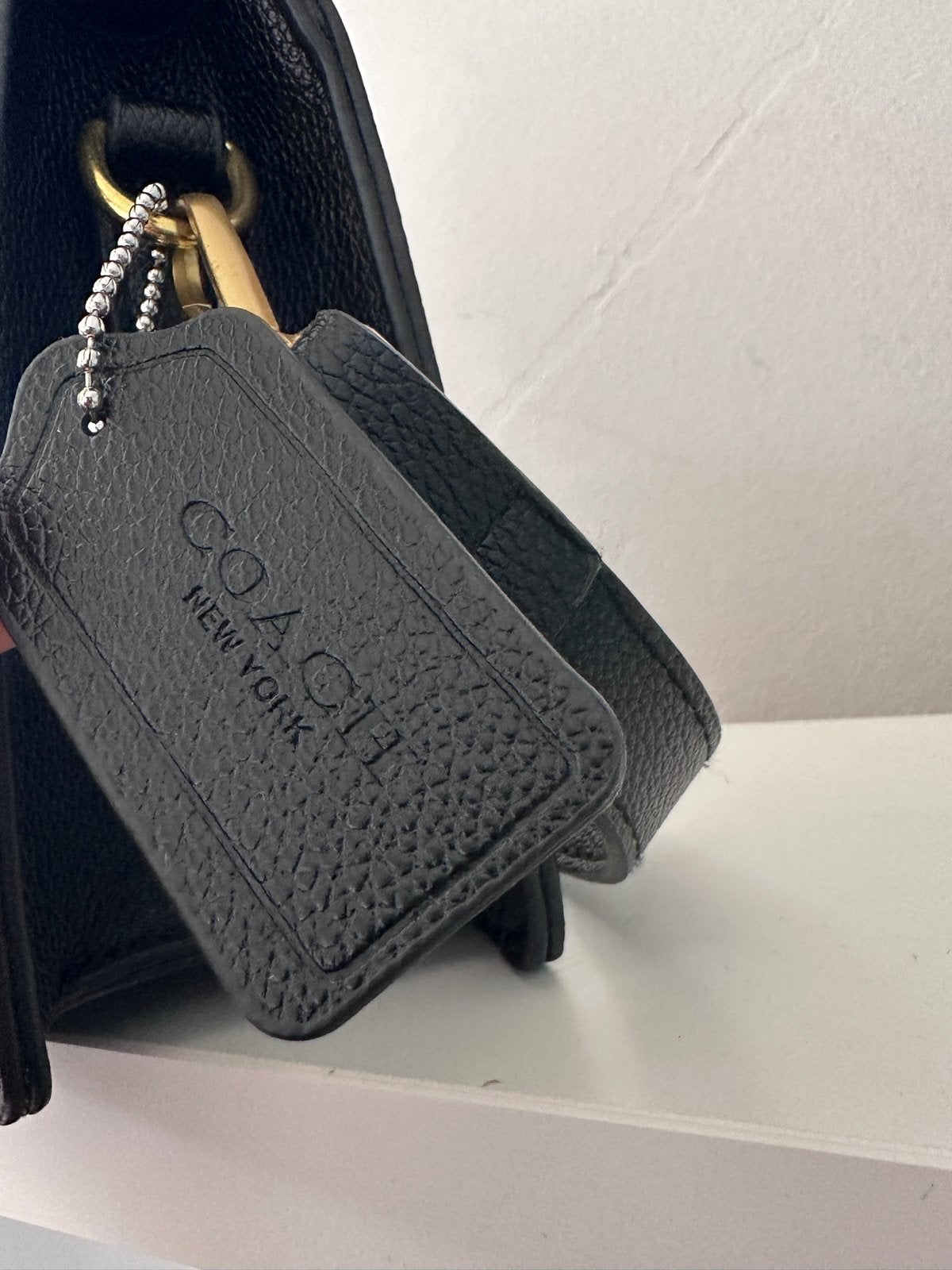 Coach New York schoudertasje zwart, Verzenden, Zo goed als nieuw, Zwart, Schoudertasje
