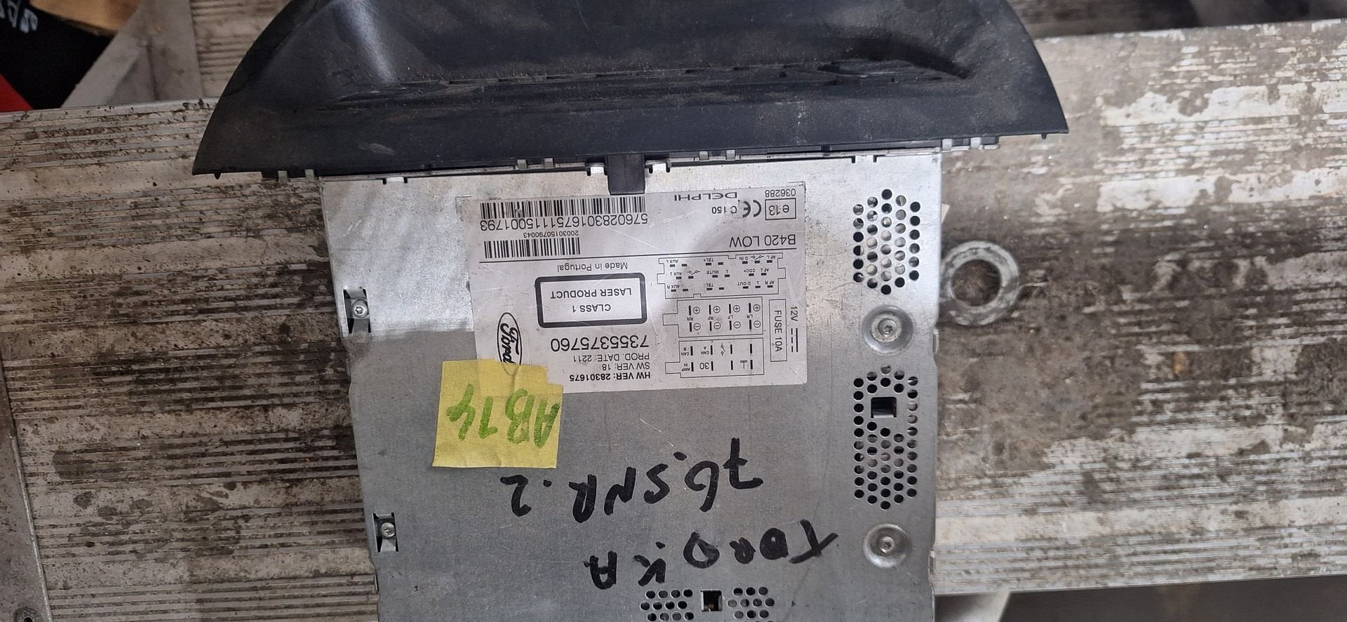 Originele Ford Ka Radio / Audio Bedieningspaneel OEM 7355375, Gebruikt, -, -, Ophalen of Verzenden