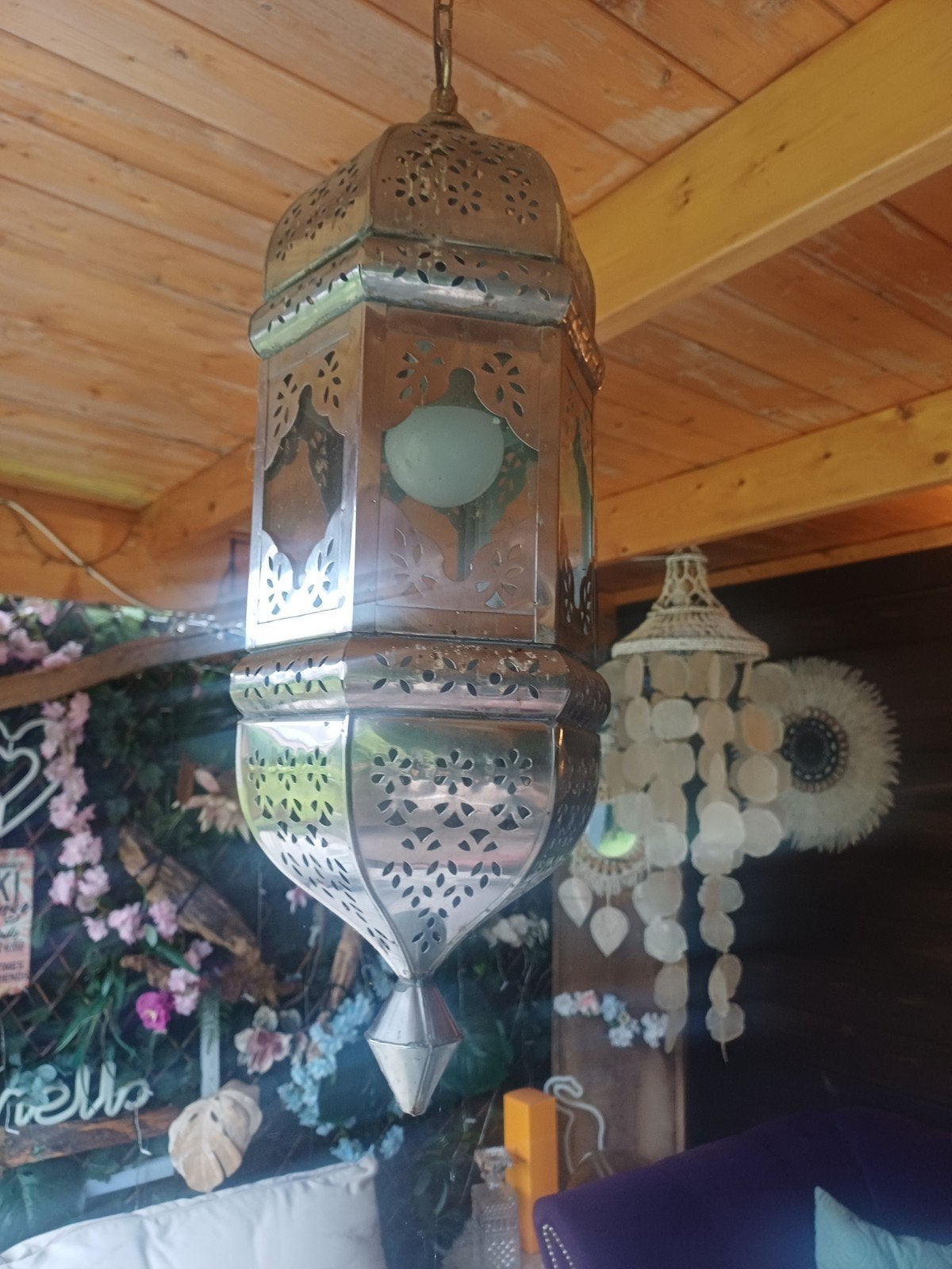 Oosterse hanglamp - Marokkaanse stijl, Oosters, Marokkaans, Gebruikt, Metaal, E27 (groot)