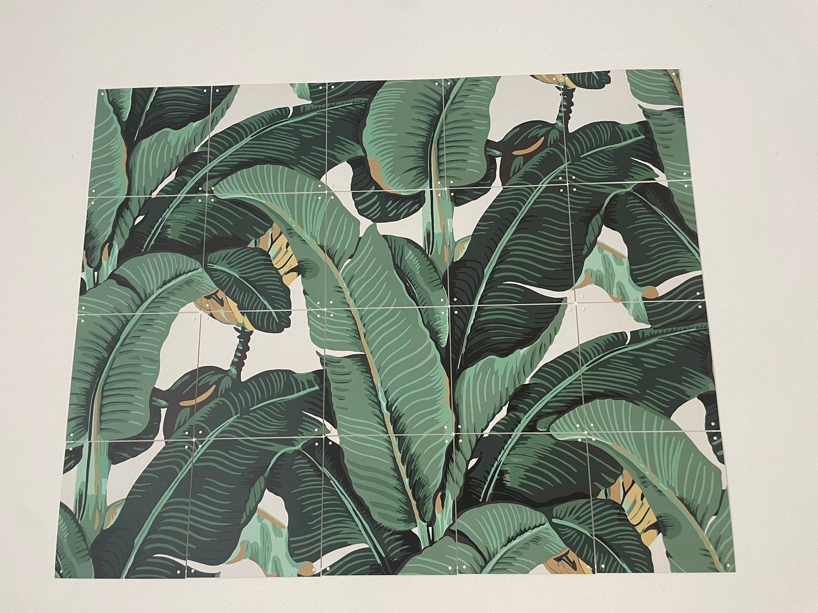 IXXI banana leaf 100x80, Ophalen, Groen, Gebruikt, Wandbord of Wandpaneel