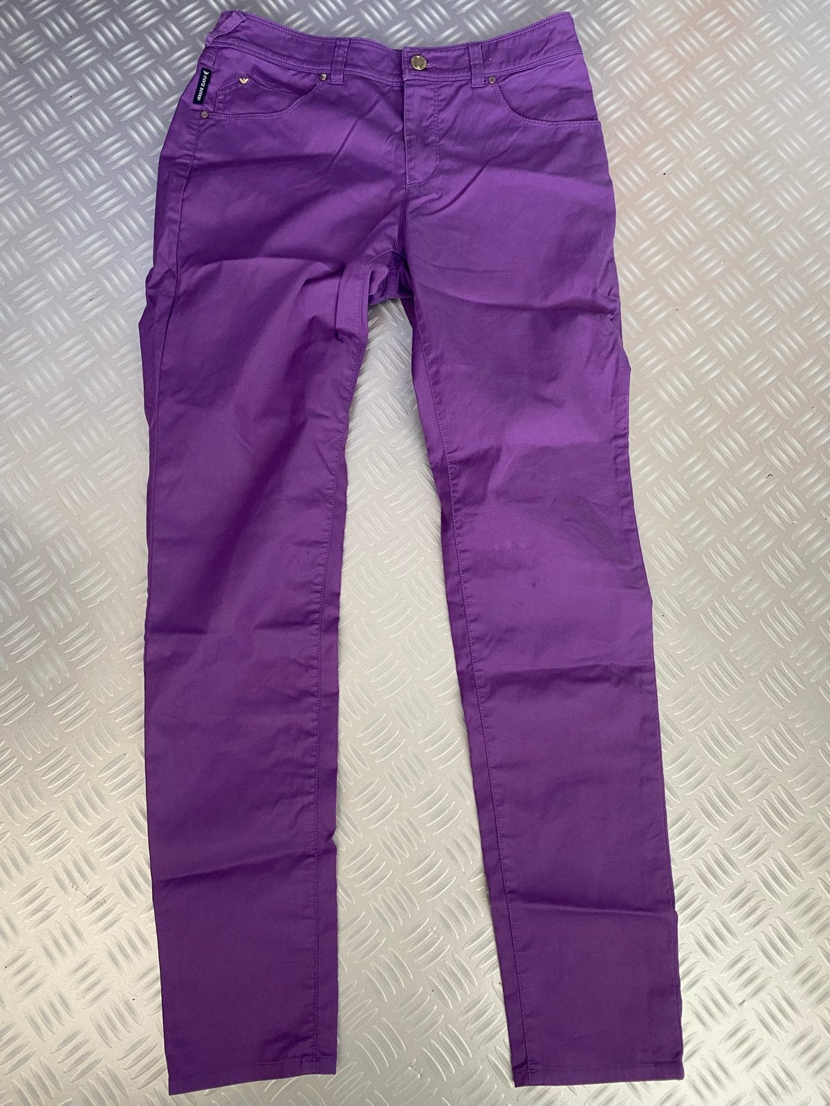 Armani Jeans paarse broek maat 29, Paars, Ophalen of Verzenden, Zo goed als nieuw, Maat 36 (S)