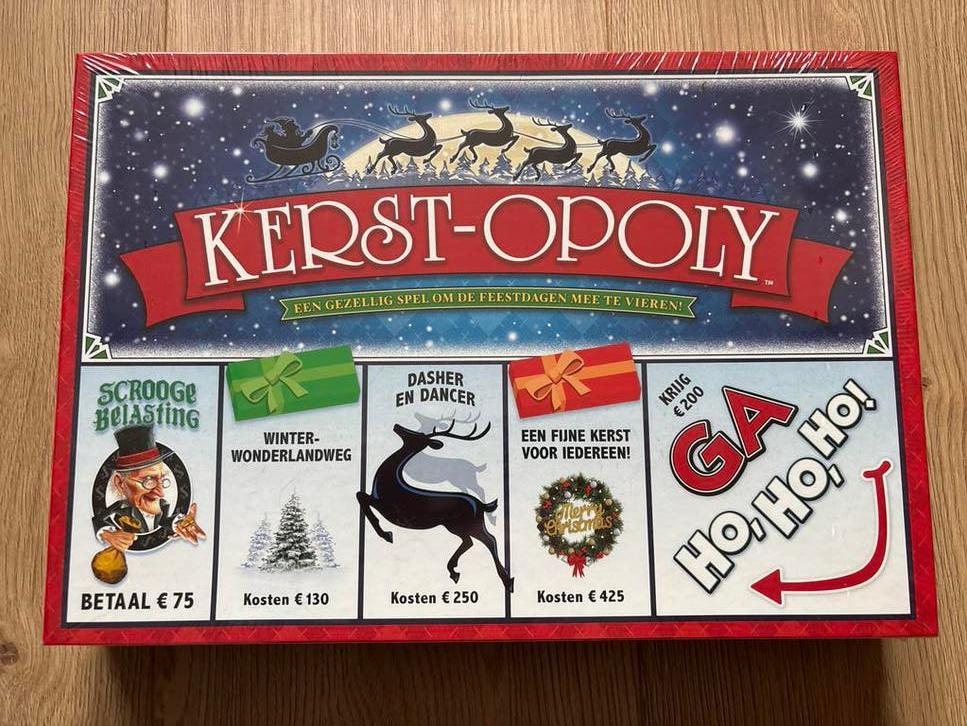 Monopoly Kerst-opoly spel - Kerst special - Nieuw in doos, Hobby en Vrije tijd, Gezelschapsspellen | Bordspellen, Drie of vier spelers