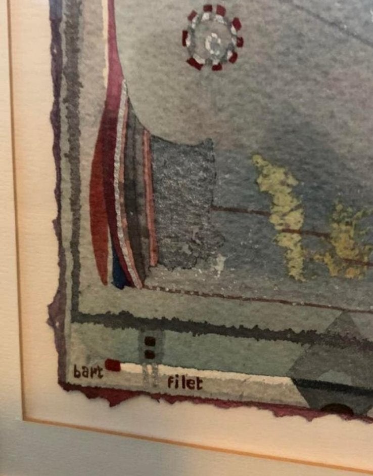 Origineel schilderij Bart Filet 1994, Ophalen of Verzenden