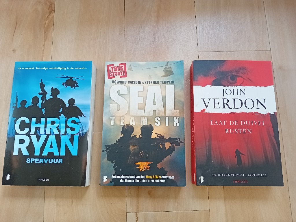 Thriller boeken: Chris Ryan, SEAL Team Six, John Verdon, Gelezen, Chris Ryan, Howard Wasdin, Stephen Templin, John Verdon, Ophalen of Verzenden