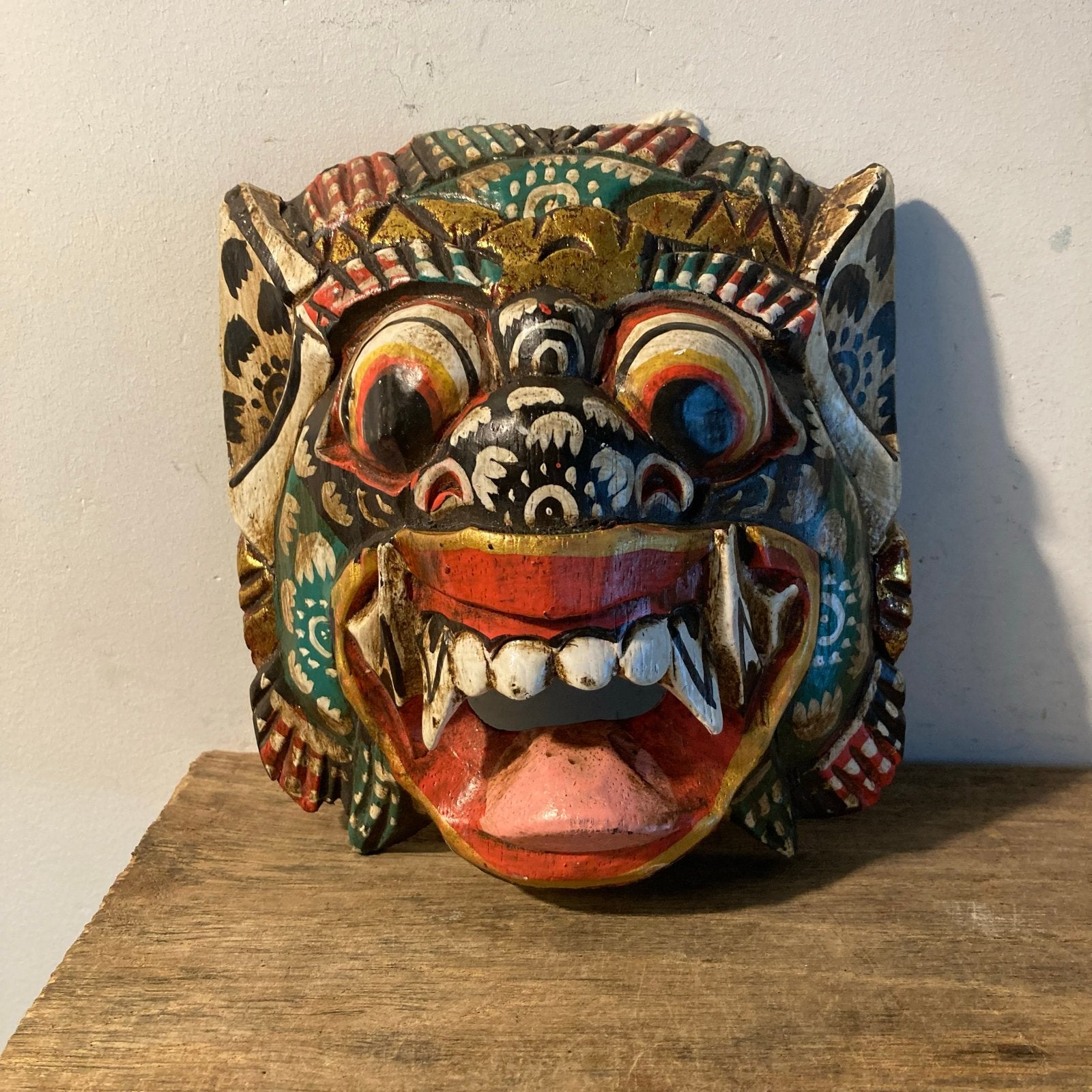 Handgemaakt Balinees Barong-masker - 17 cm hoog, Ophalen of Verzenden