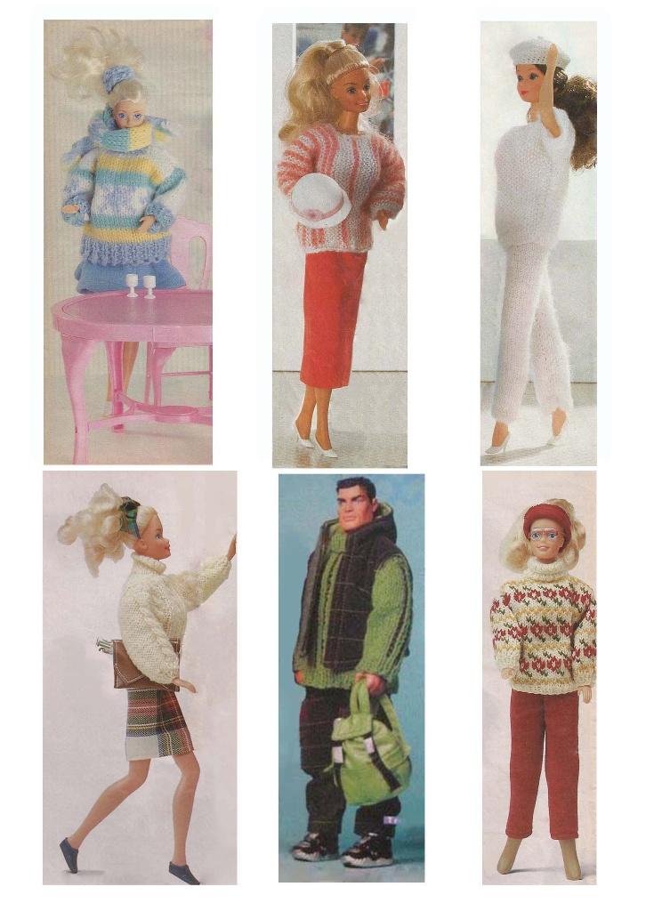 Patronen om kleding te breien voor Barbie en Action Man, Hobby en Vrije tijd, Breien en Haken, Zo goed als nieuw, Breien, Patroon of Boek
