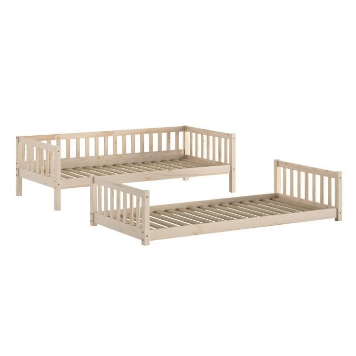 Stapelbed deelbaar grenen 90x200 van 399,- nu, Ophalen, Nieuw, Stapelbed
