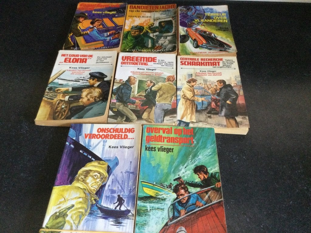 Kees Vlieger Jeugdserie - 8 boeken, Boeken, Gelezen, Ophalen of Verzenden, Fictie, Kees Vlieger
