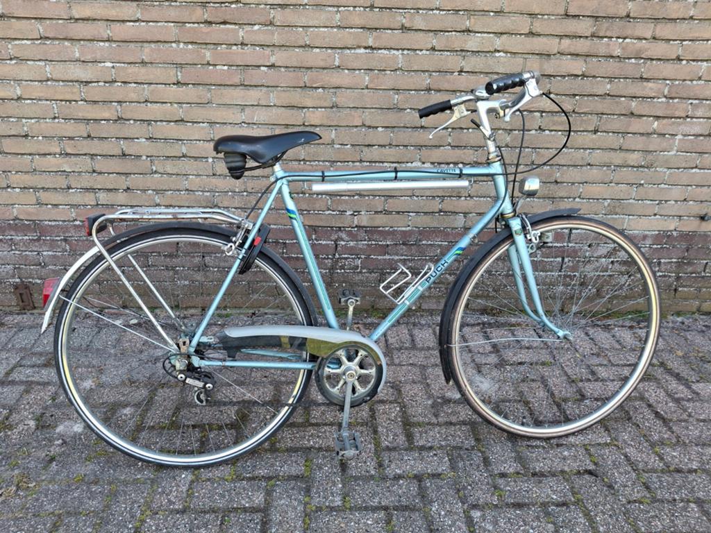 Vintage Puch fiets Cavette, Gebruikt, Velgrem, Versnellingen, 53 tot 57 cm