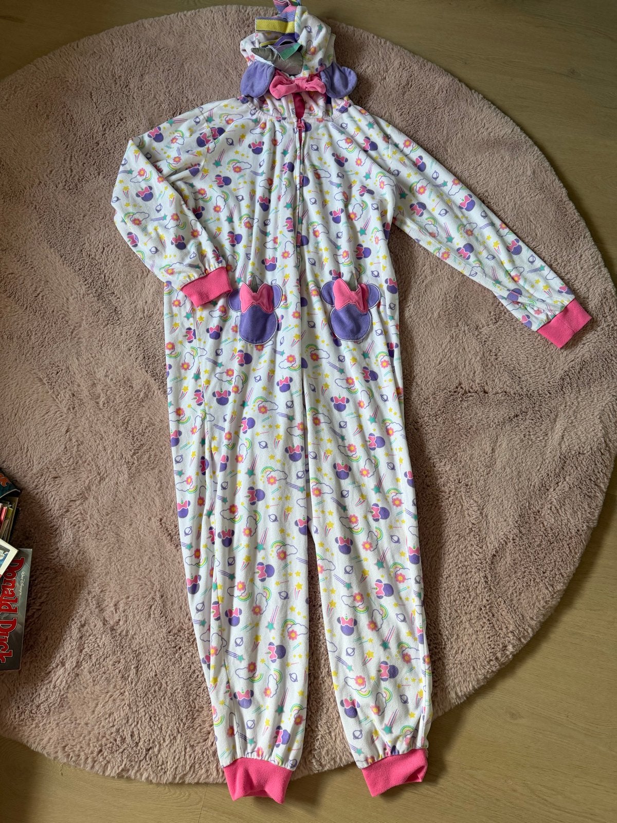DISNEYLAND | Minnie Mouse Eenhoorn Onesie Maat 152, Ophalen of Verzenden, Zo goed als nieuw, Meisje, Overige typen