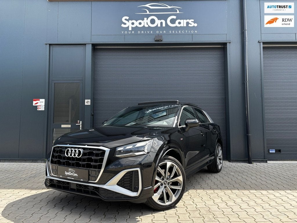 Audi Q2 35 TFSI 3x S-Line PANO MATRIX CAMERA ACC KEYLESS, Auto's, Audi, 4 cilinders, 150 pk, Zwart, Origineel Nederlands