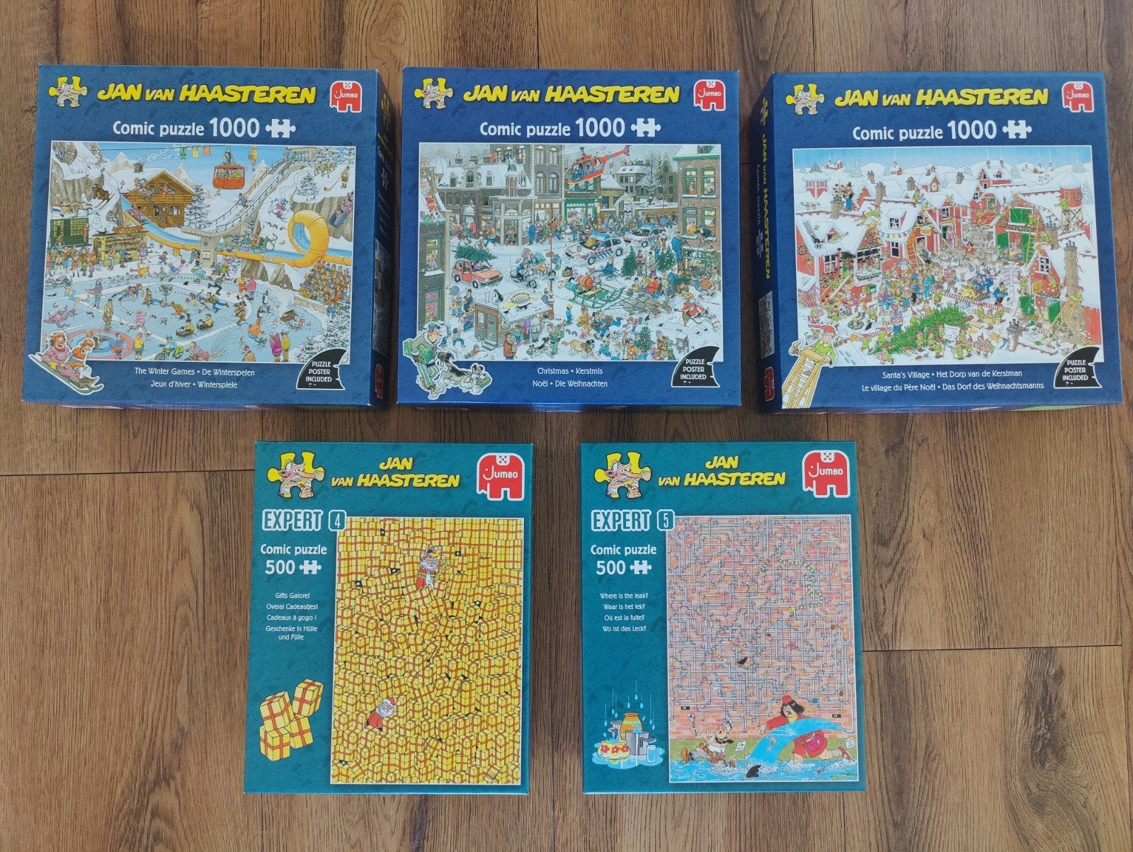Jan van Haasteren comic puzzels  - 500 en 1000 stukjes, Hobby en Vrije tijd, Denksport en Puzzels, Ophalen of Verzenden, 500 t/m 1500 stukjes