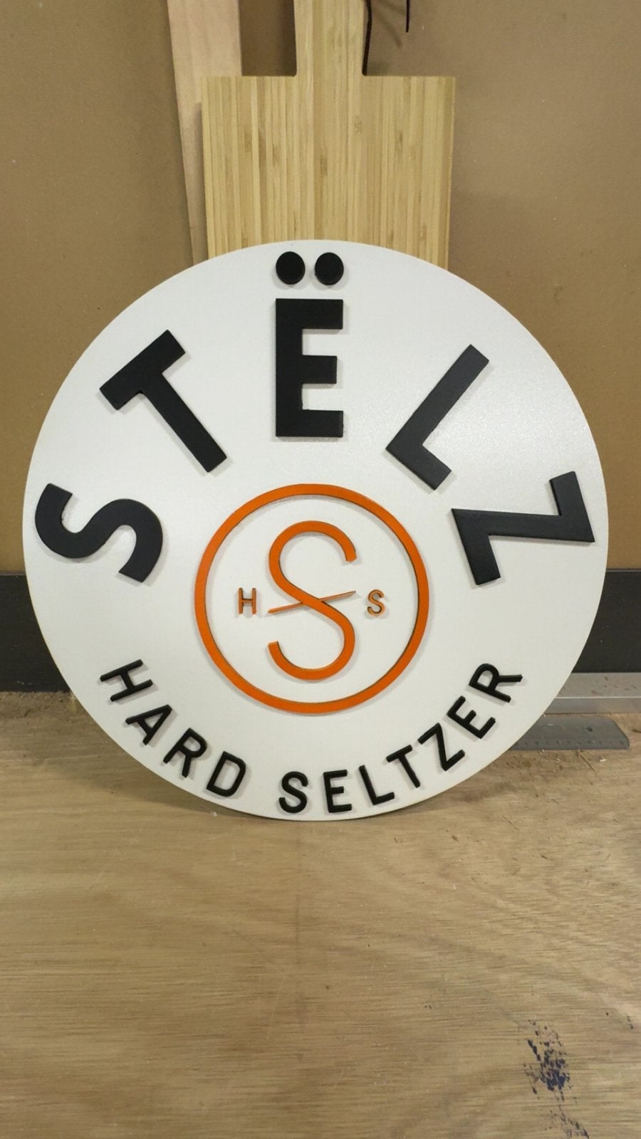 Houten Zelfgemaakte Stelz Borden Voor In Kroeg/Mancave, Ophalen of Verzenden, Nieuw, Reclamebord