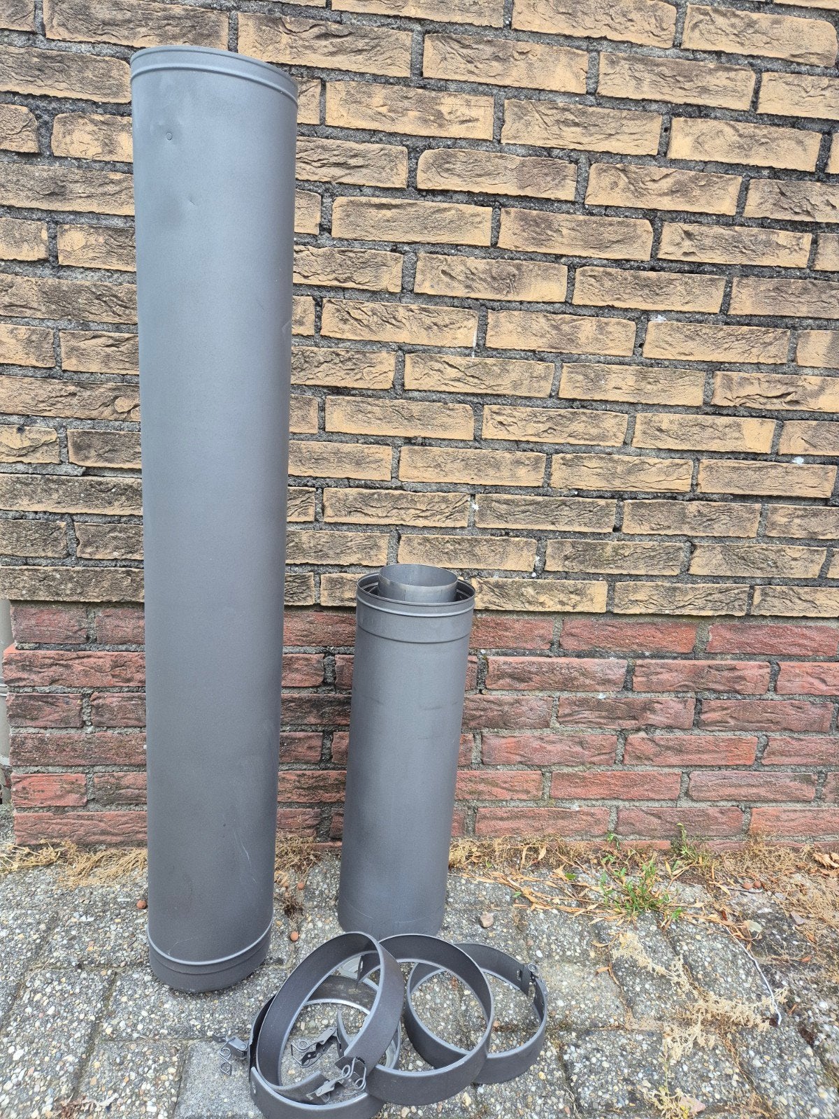 Kachelpijp voor Dru Trio gaskachel 150 /100, Ophalen, Gas, Gaskachel