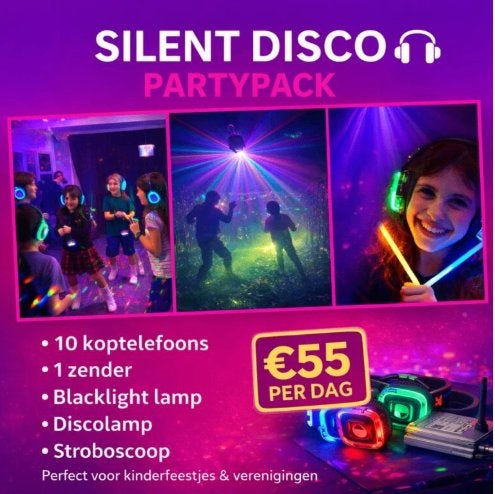 Silent Disco huren? Complete sets met licht & effecten!, Overige merken, Info@kampera.nl, Ophalen of Verzenden, Zo goed als nieuw