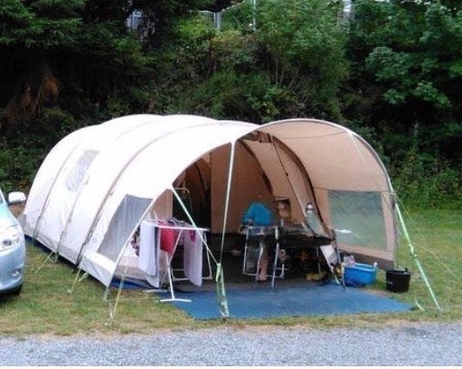 Nomad Bantu air IV met luifel familietent, Ophalen, Gebruikt, Tot en met 5