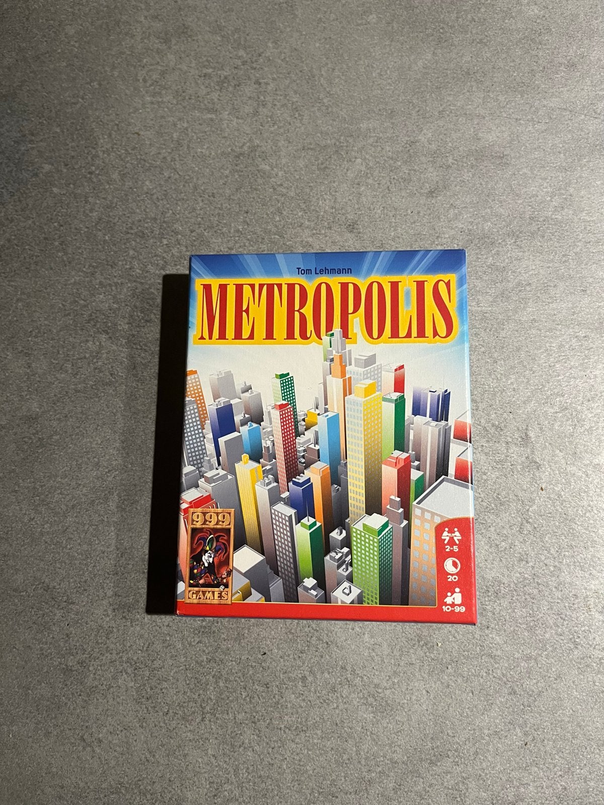 Metropolis Bordspel - Strategisch Kaartspel, Drie of vier spelers, Ophalen of Verzenden, Zo goed als nieuw