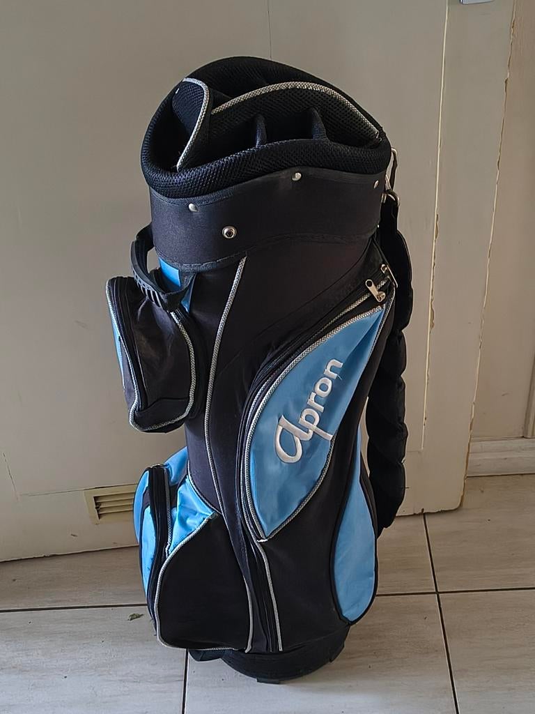 Golf cartbag zwart/blauw - Apron, Ophalen of Verzenden, Gebruikt, Tas, Overige merken