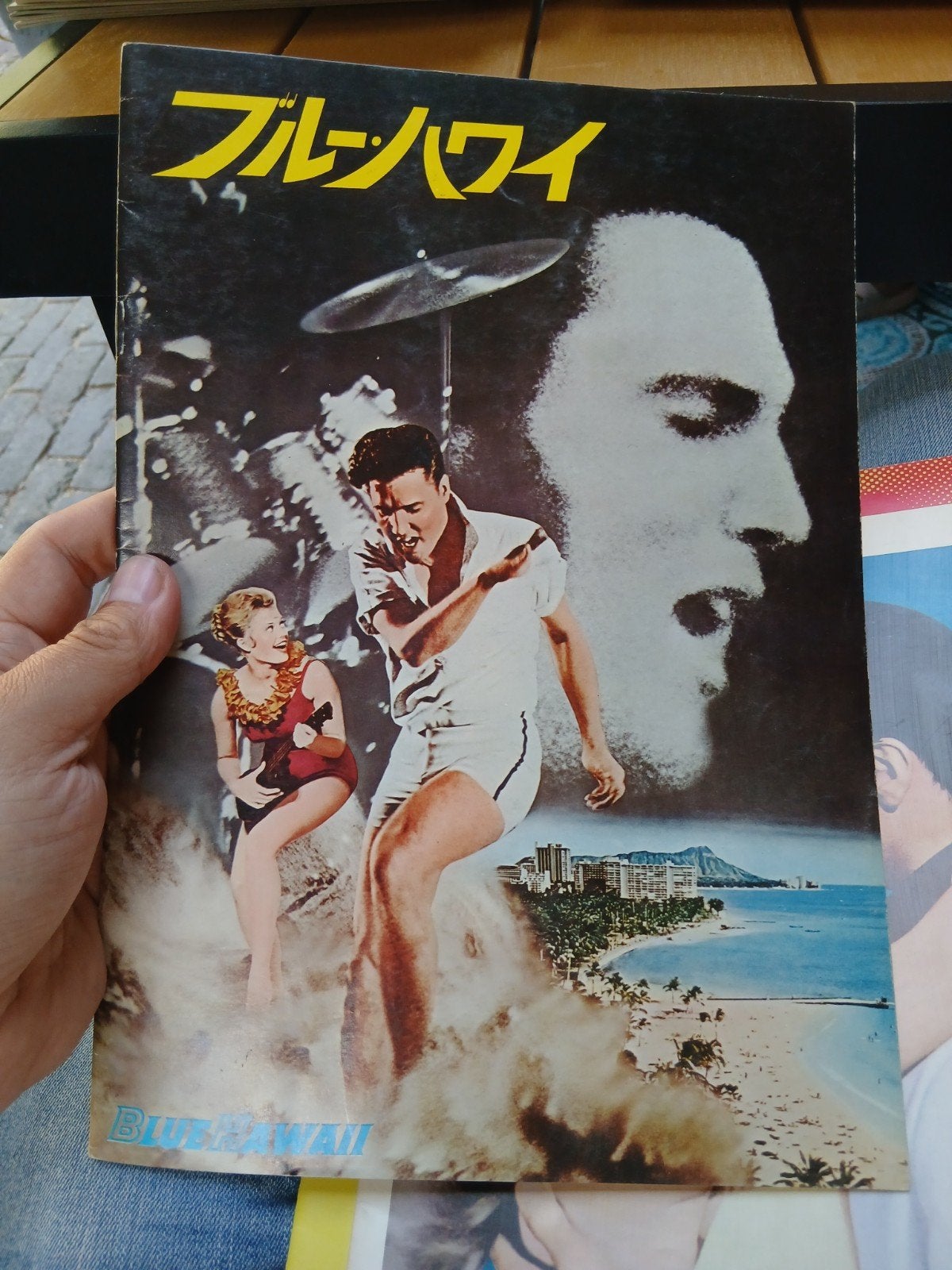 Blue Hawaii Elvis Presley Japans cinema magazine, Ophalen of Verzenden, Zo goed als nieuw, Onbekend (Filmstudio), Filmspecifiek