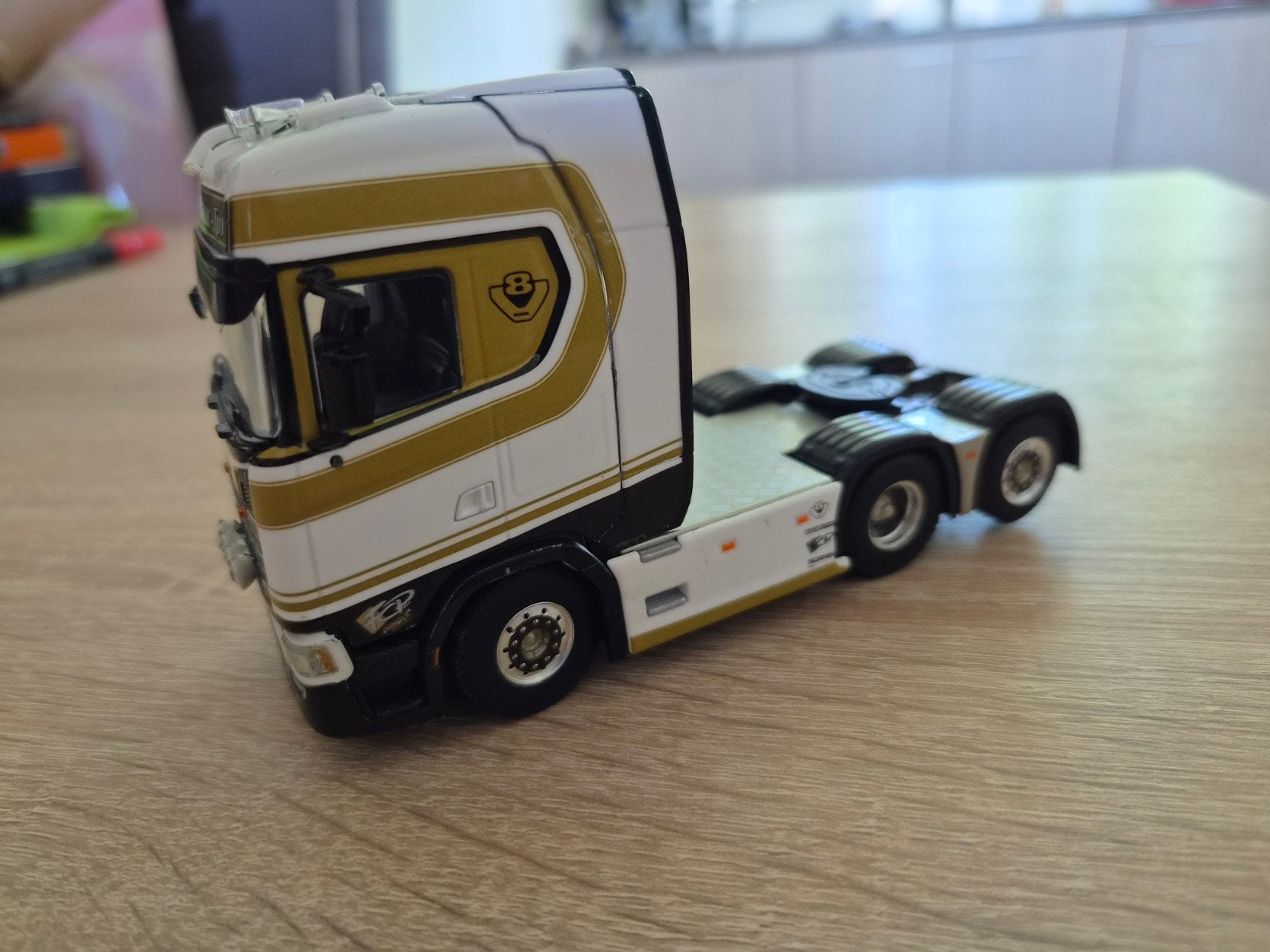 Scania verlhac tp, Hobby en Vrije tijd, Modelauto's | 1:50, Tekno, Zo goed als nieuw, Tekno, Bus of Vrachtwagen