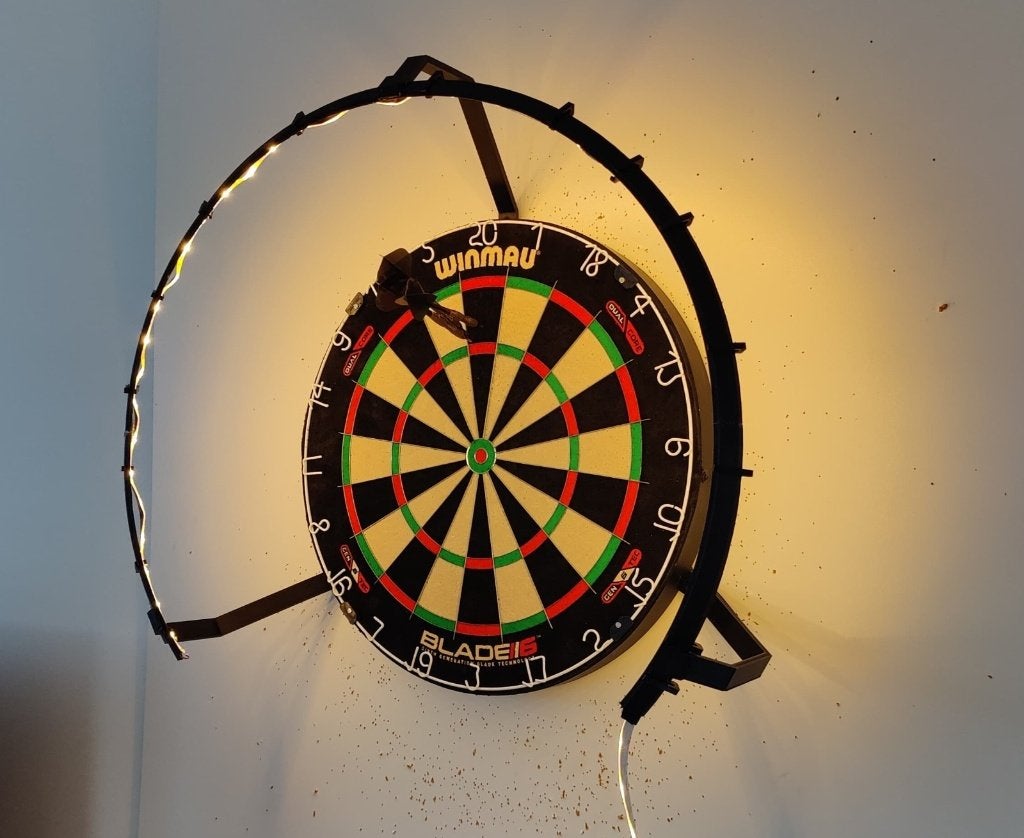 Dartsbord verlichting (cirkel) - diverse afmetingen 3D print, Computers en Software, Bambulab, Nieuw, Ophalen of Verzenden, Filament