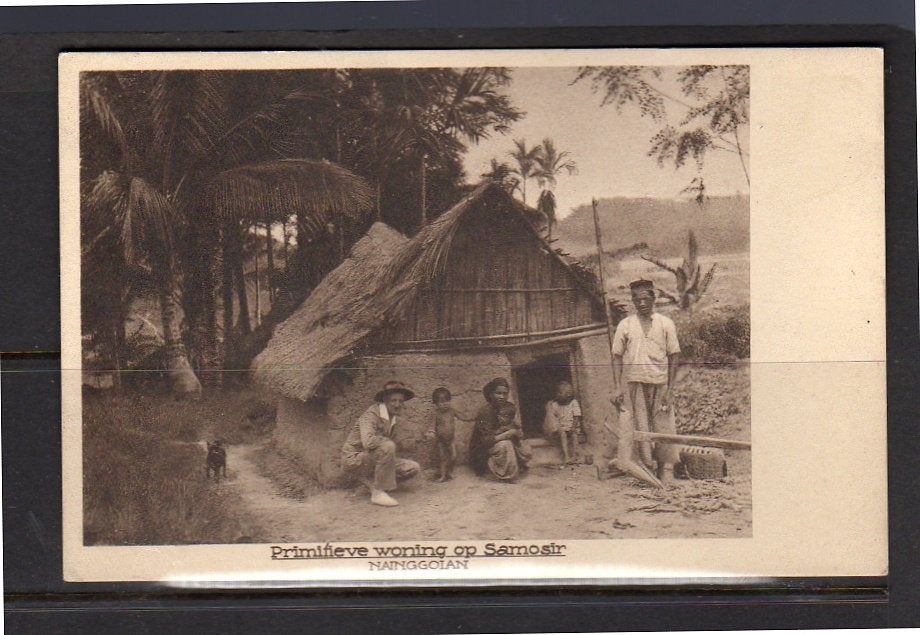 Ned Indië local house in SOMASIR (Sumatra)  1920 (12-19), Ophalen of Verzenden, Voor 1920, Buiten Europa