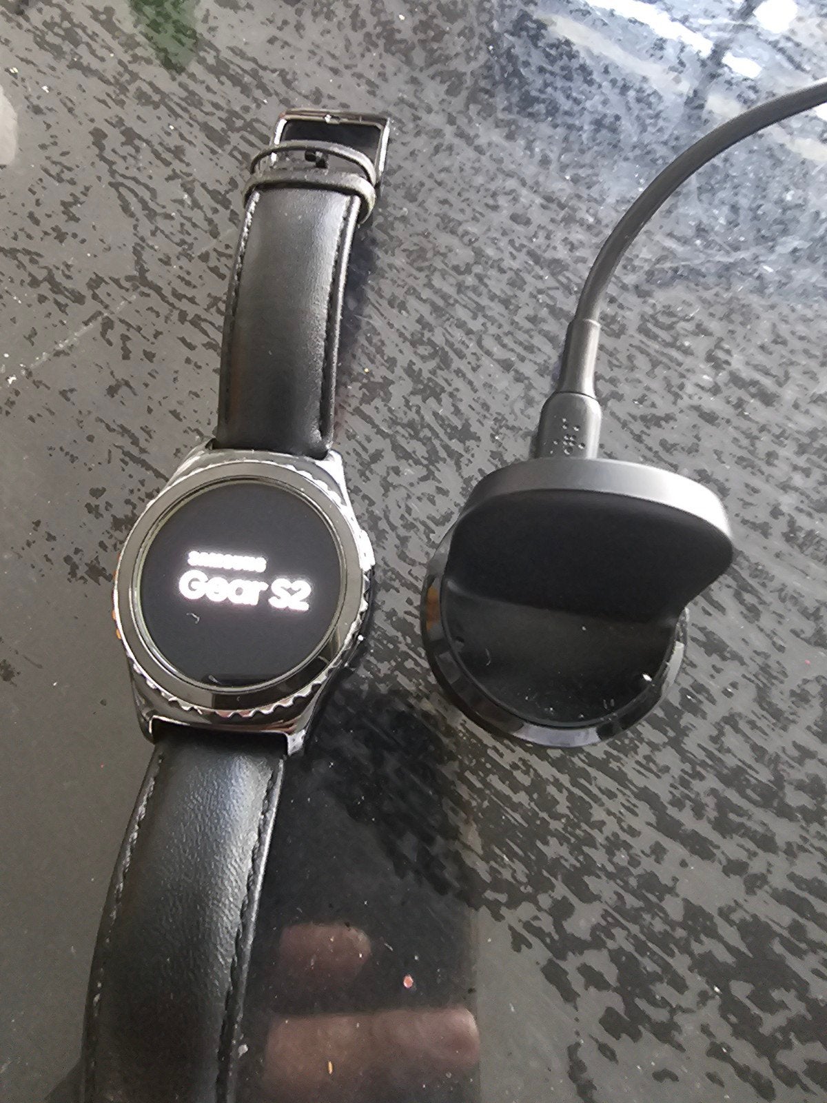 Samsung Gear S2 Smartwatch met lader (bandje verouderd), Ophalen, Gebruikt, Zwart, Samsung
