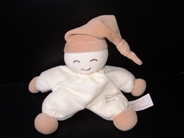TIAMO POPJE VELOURS WIT MET BEIGE HANDJES VOETJES EN PUNTMUT, Verzenden, Nieuw, Overige typen
