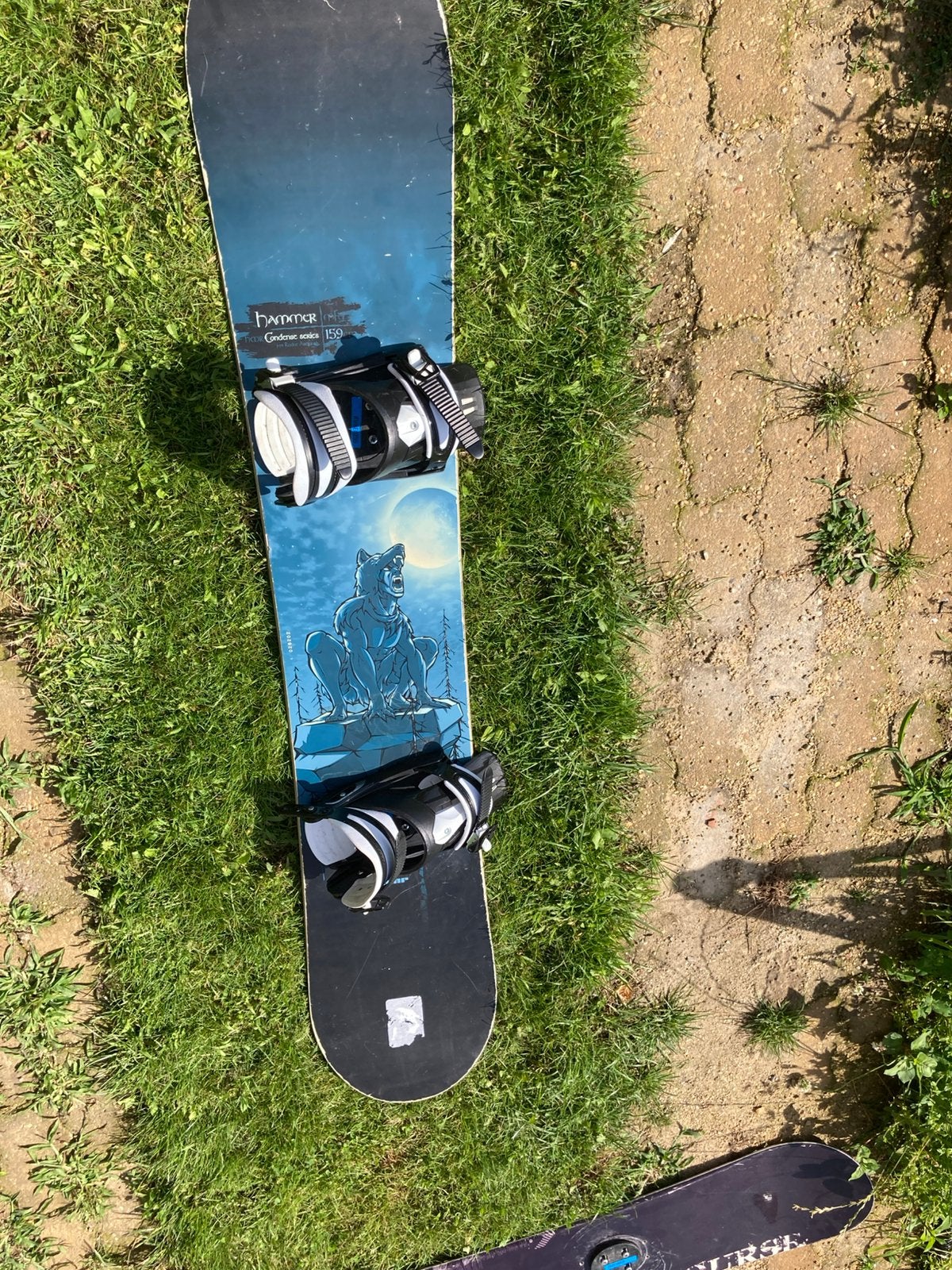 Mooi snowboard met wolven print 159 cm lang, Sport en Fitness, Ophalen of Verzenden, Gebruikt, Board