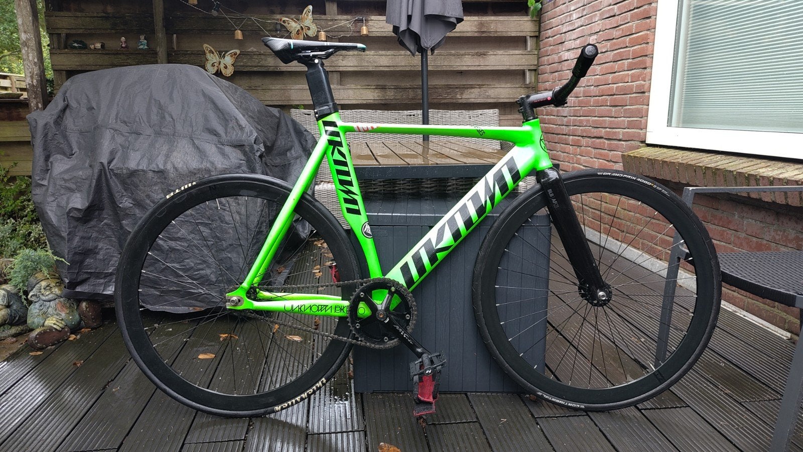 Unknown Singularity baanfiets/Fixie. Zonder rem!!, Terugtraprem, Gebruikt, Heren, Geen vering