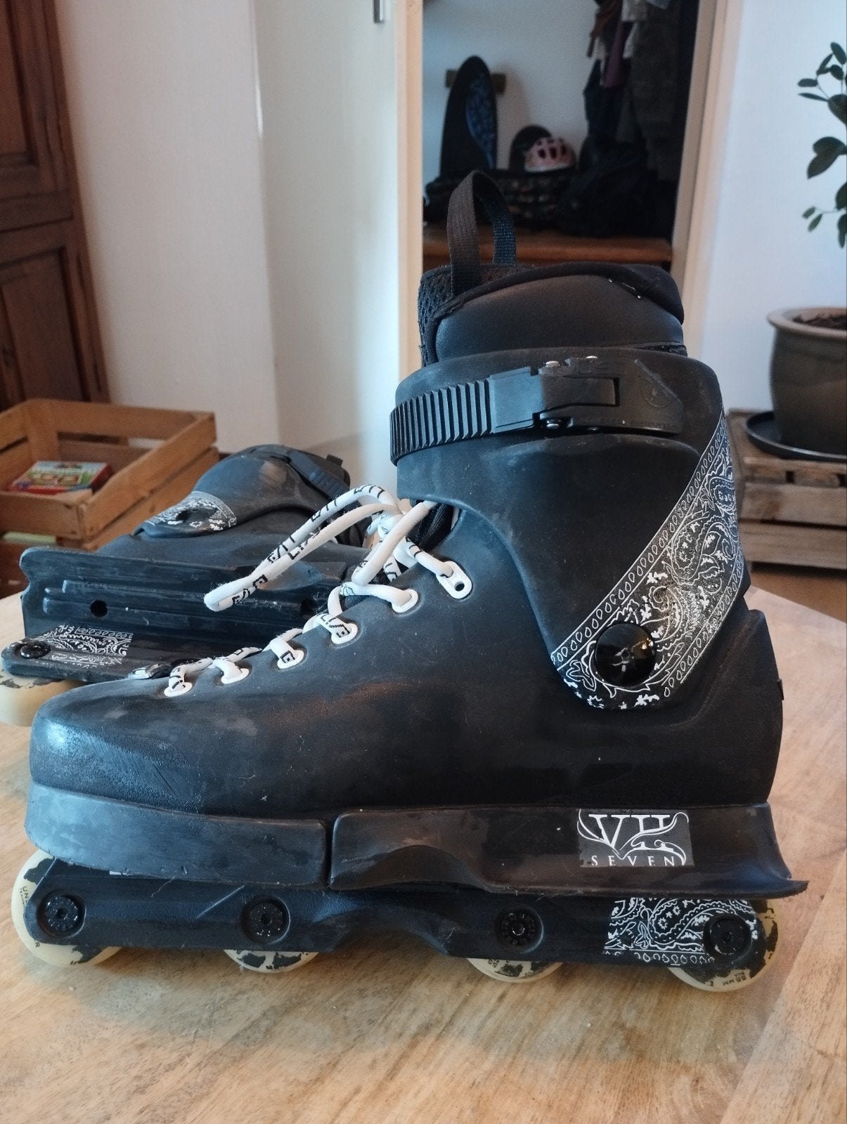 Stunt skates, Ophalen, Gebruikt