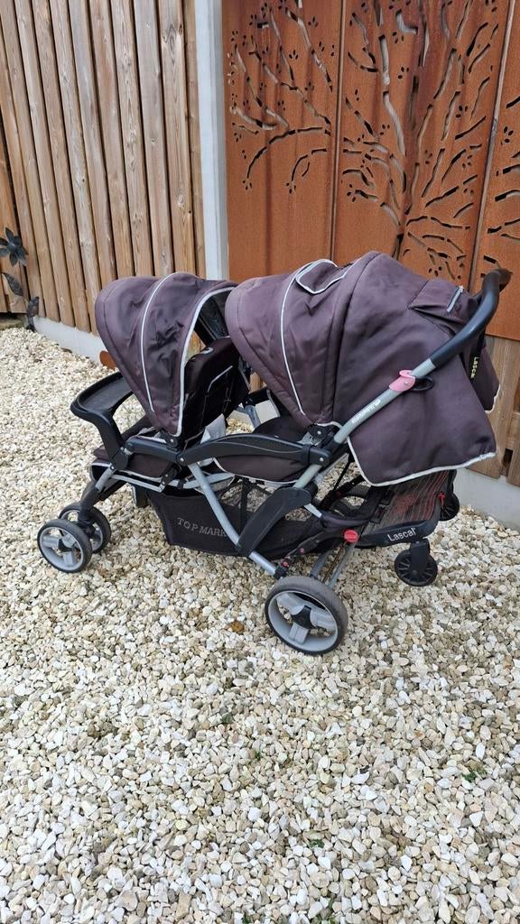Topmark duowagen, Kinderen en Baby's, Kinderwagens en Combinaties, Gebruikt, Overige merken, Duowagen, Met reiswieg, Ophalen