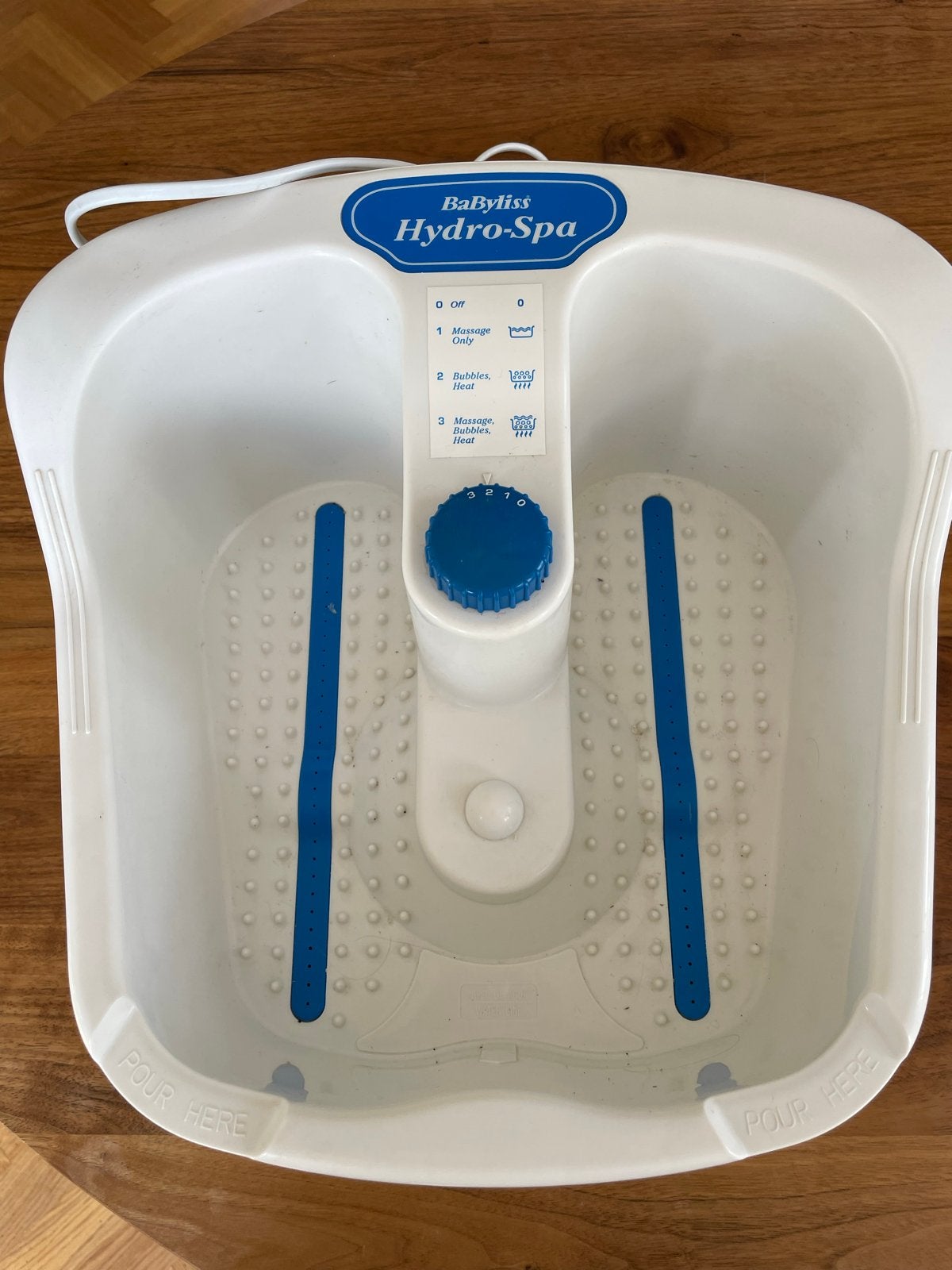 BaByliss Hydro-Spa Voetmassageapparaat, Sport en Fitness, Ophalen of Verzenden, Zo goed als nieuw, Apparaat