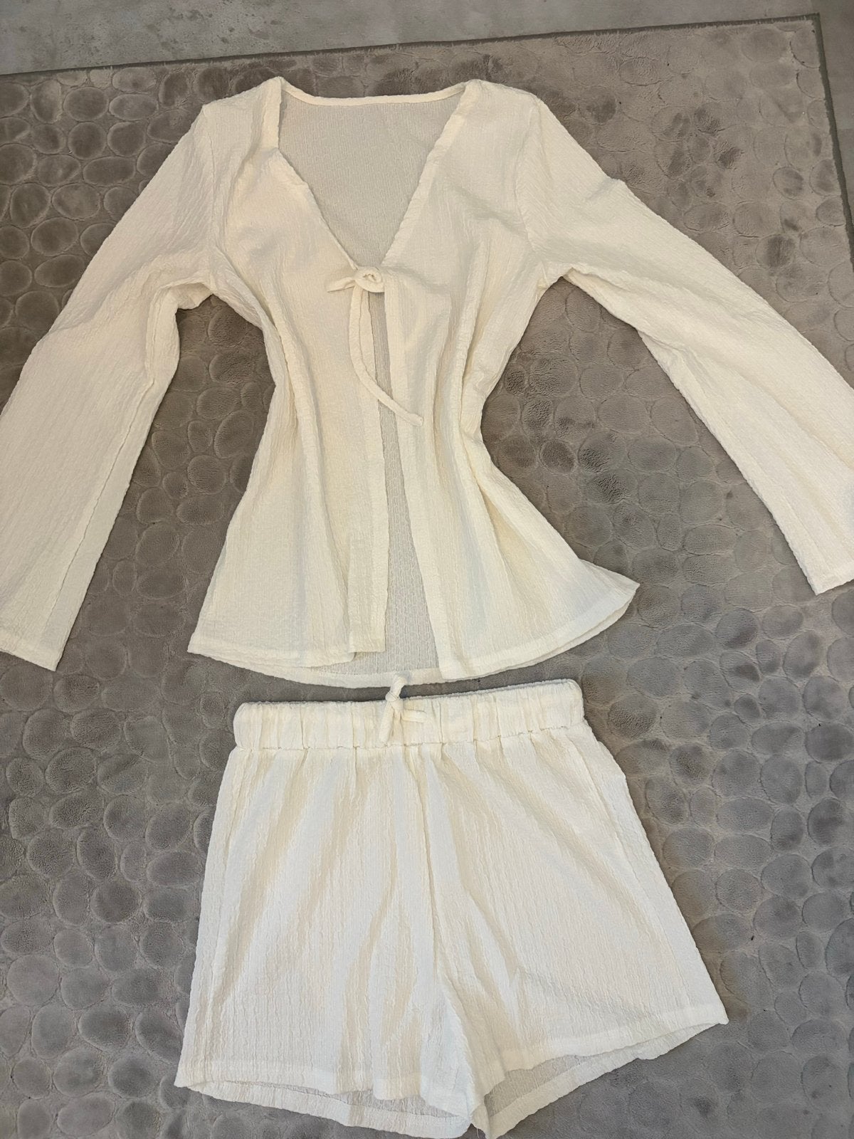Zomerse tweedelige set - Crème - Maat M nieuw, Kleding | Dames, Ophalen of Verzenden, Zo goed als nieuw