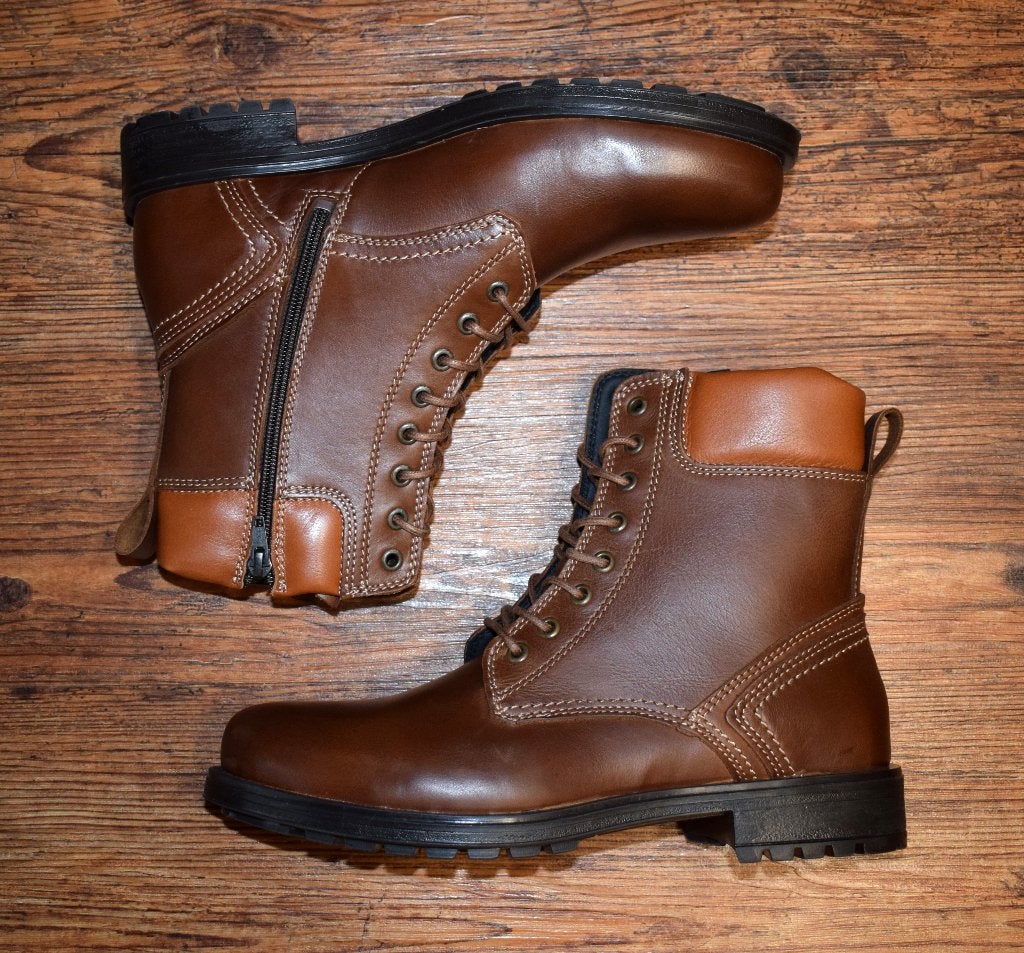 Camel Active - leren veterboots Mont 6B cuoio - maat 42, Kleding | Heren, Bruin, Boots, Nieuw, Ophalen of Verzenden