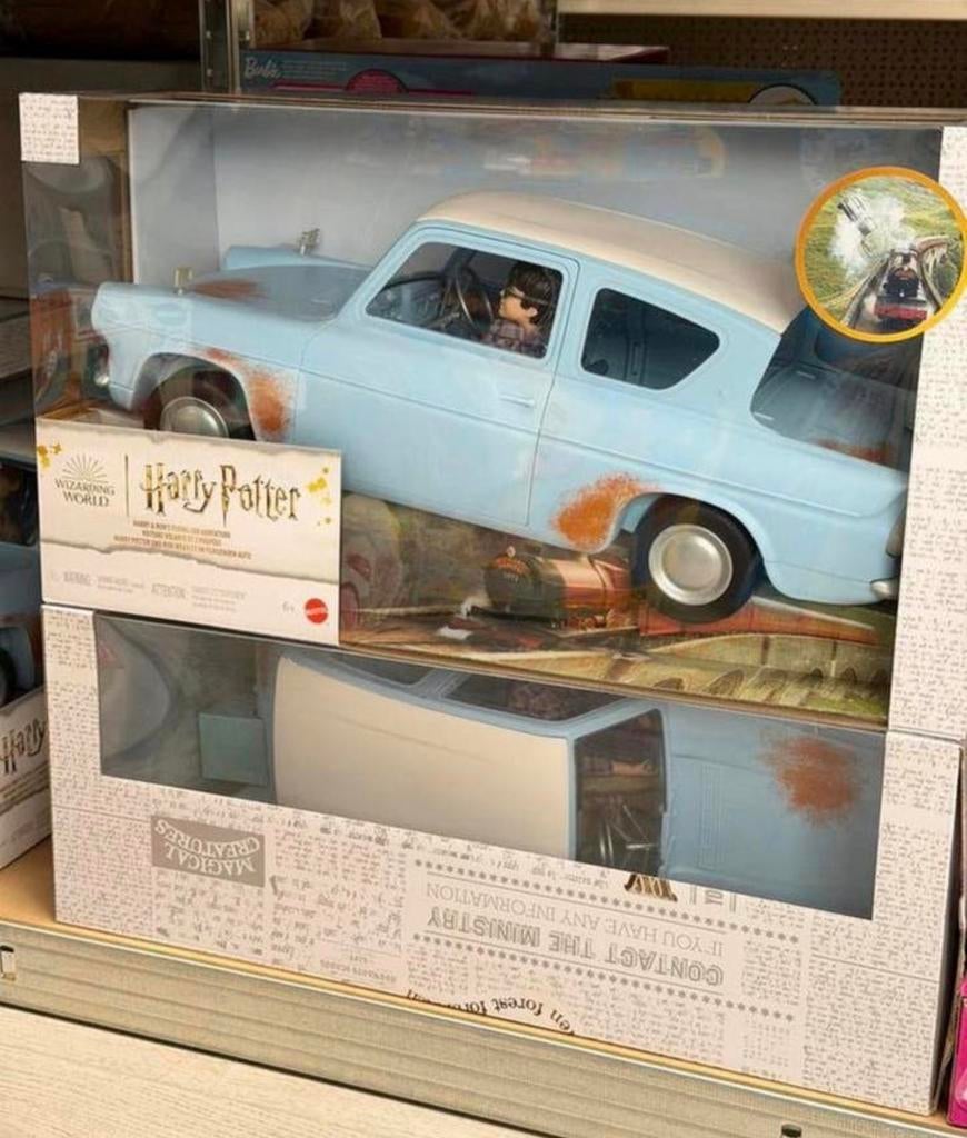 Harry Potter & Ron Flying Car Adventure Vliegende auto NIEUW, Verzamelen, Harry Potter, Nieuw, Ophalen of Verzenden, Actiefiguurtje