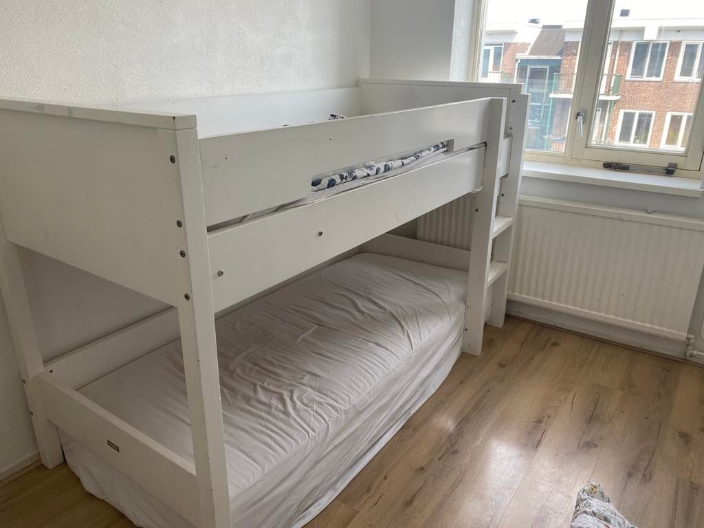 Bopita Hoogslaper Wit, Huis en Inrichting, Slaapkamer | Stapelbedden en Hoogslapers, Gebruikt, Hoogslaper, 90 cm, 200 cm, Eenpersoons