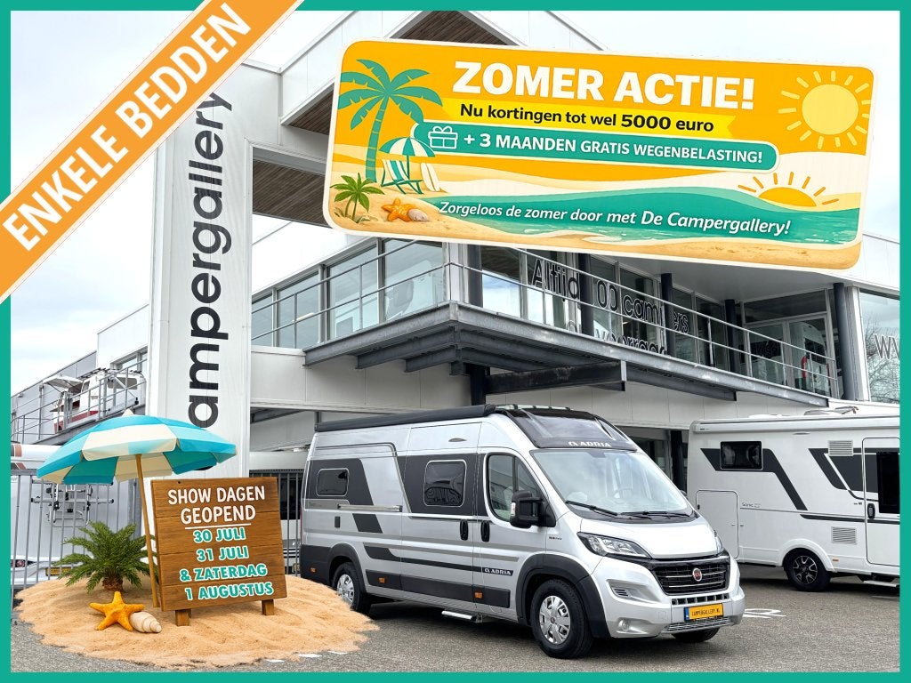 Adria Twin 640 SLB Supreme ENKELE BEDDEN EURO6 MAXI CHASSIS, Fiat, 6 tot 7 meter, Bedrijf, Tot en met 3
