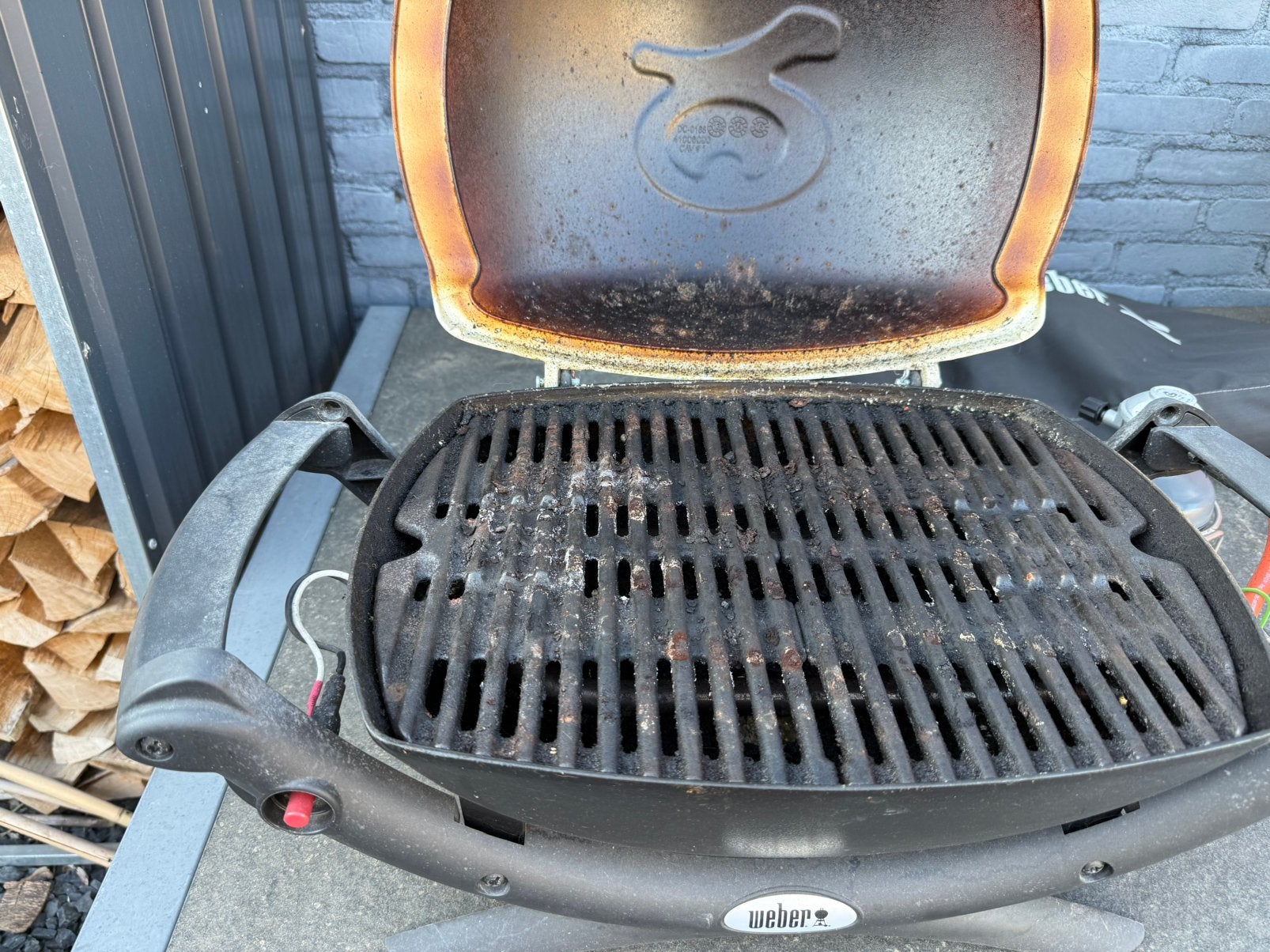 Weber tafel bbq, Tuin en Terras, Ophalen, Gebruikt