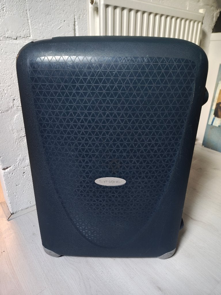 Samsonite koffer Hardcase Petrolblauw, Gebruikt, Hard kunststof, Ophalen of Verzenden, 70 cm of meer
